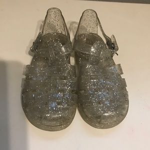 Gap kids clear jellies with sparkles